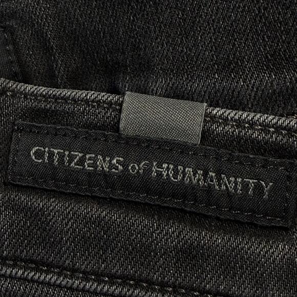 Citizens of Humanity Cara High Rise Cigarette Ankle Jeans Size 24 Washed Black - Picture 4 of 8